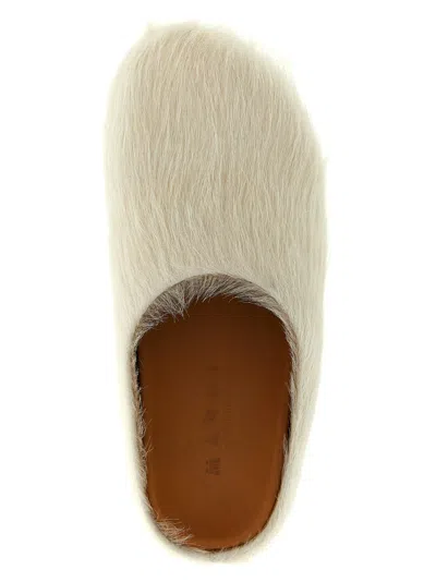 Marni Fussbett Flat Shoes White In Neutral