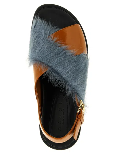 Marni Fussbett Sandals Multicolor In Blue