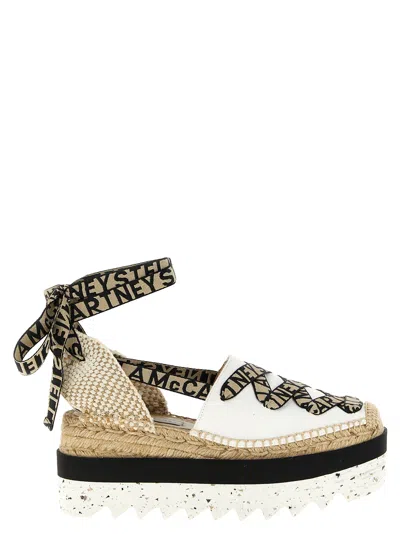 Stella Mccartney Canvas Wedge Espadrillas In Multi