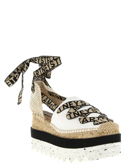 Stella Mccartney Canvas Wedge Espadrillas In Multi