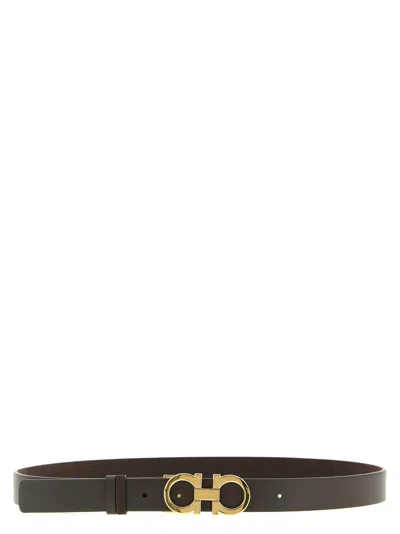 Ferragamo Gancini Belts Brown In Brown