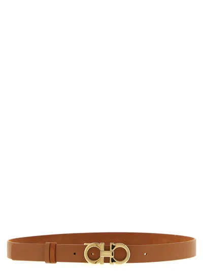 Ferragamo Gancini Belts Brown In Brown