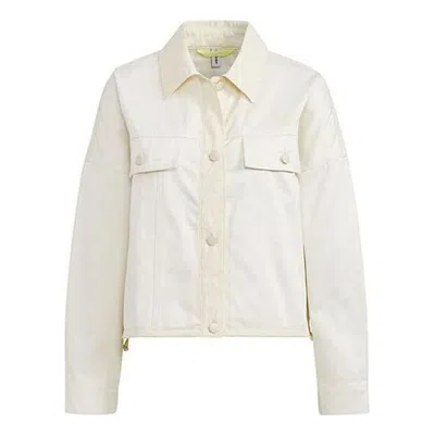 Adidas Originals (wmns) Adidas Neo Get Set Go Jacket 'white' In Neutral