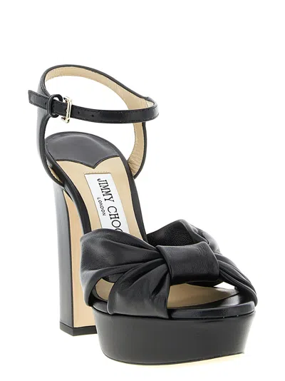 Jimmy Choo Heloise Sandals Black In Black