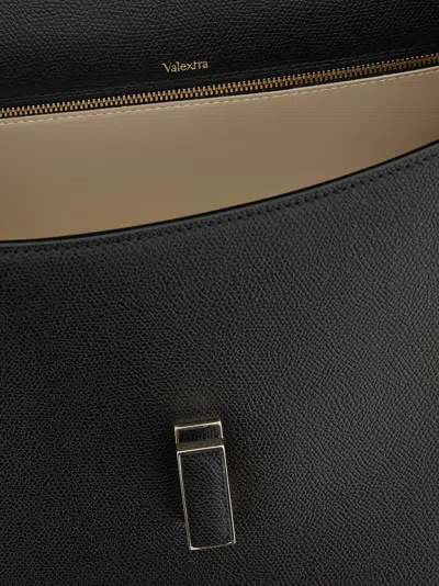 Valextra Iside Hand Bags Black In Black