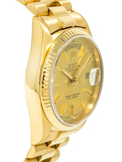 Pre-owned Rolex 18k Yellow Gold Day-date Oyster Perpetual 36mm