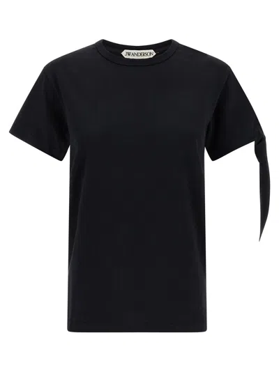 Jw Anderson J. W.anderson Knot T-shirt In Black