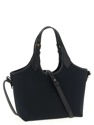 Versace La Medusa Small Tote Bag Top Handles In Black