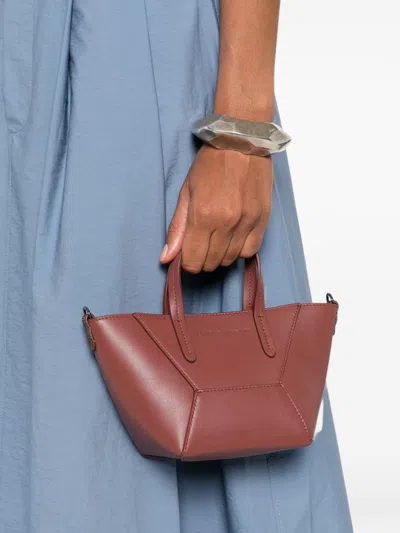 Brunello Cucinelli Mini Geometric Handle Tote Bag