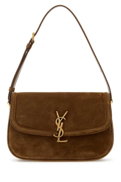 Saint Laurent Handbags. In Brown