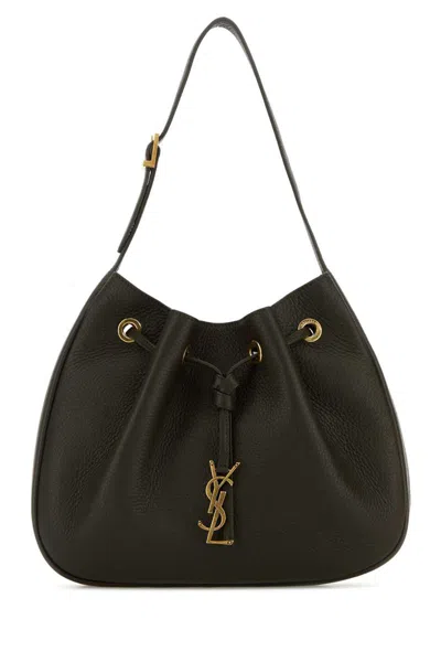 Saint Laurent Handbags. In Brown