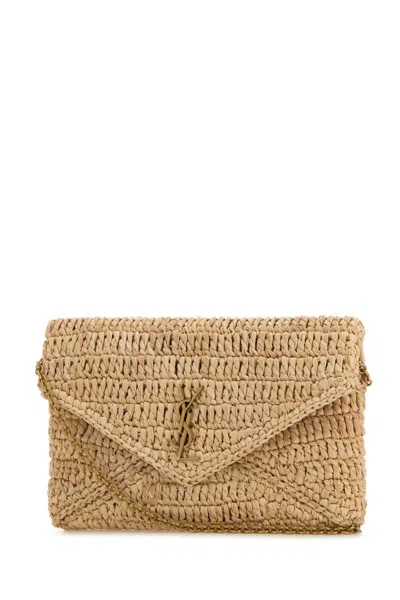 Saint Laurent Handbags. In Brown