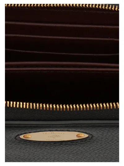 Mulberry Logo Plaque Wallet Wallets And Card Holders Black In Black