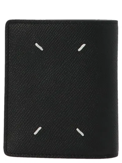 Maison Margiela Logo Wallet Wallets And Card Holders Black In Black