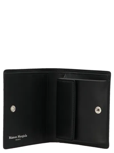 Maison Margiela Logo Wallet Wallets And Card Holders Black In Black