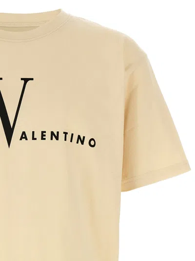 Valentino Garavani Cotton T-shirt With Made In Print Clothing In Neutral