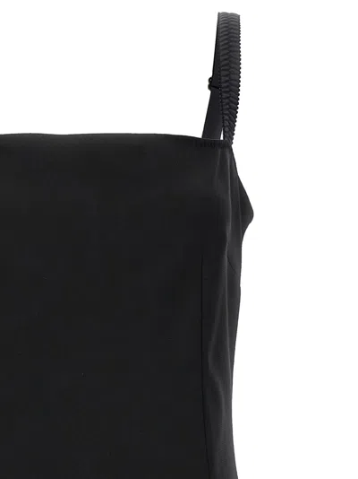 Dolce & Gabbana Milan Stitch Dress Skirts Black In Blue