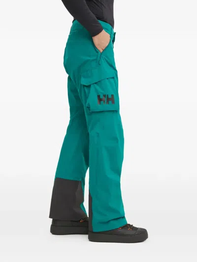Helly Hansen Cargo Logo Ski Trousers In Green