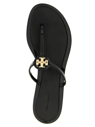 Tory Burch Embellished Thong Sandals In Black