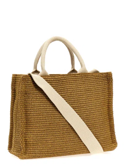 Marni Mini Tote Tote Bag Beige In Brown