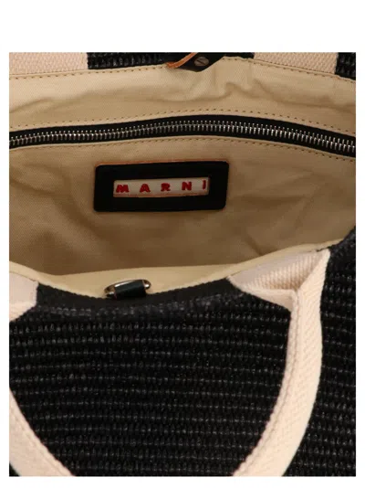 Marni Black Mini Tote Shopping Bag