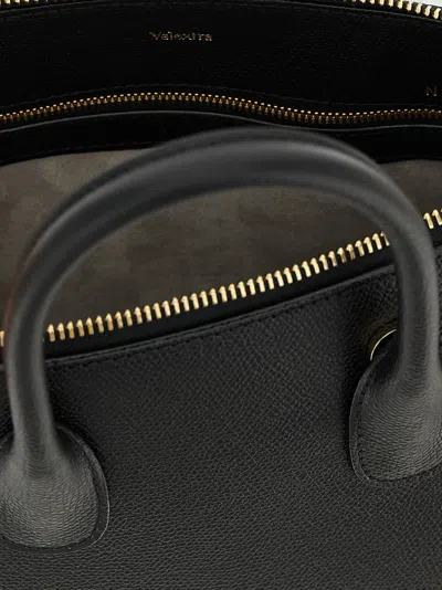 Valextra Mylogo Hand Bags Black In Black