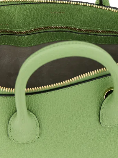 Valextra Mylogo Hand Bags Green In Blue