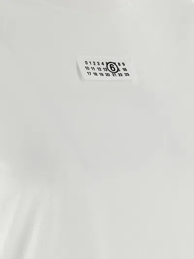 Mm6 Maison Margiela Mm6 By Maison Margiela Numeric Cotton Jersey T-shirt In White