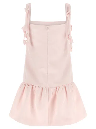 Self-portrait Embellished Taffeta Mini Dress In Pink