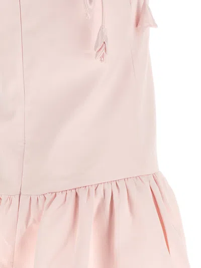 Self-portrait Embellished Taffeta Mini Dress In Pink