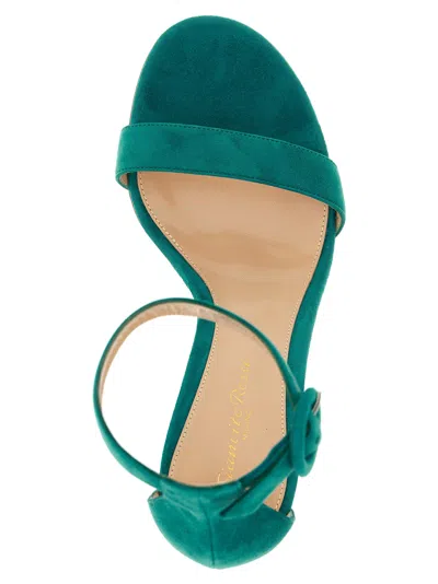 Gianvito Rossi Portofino Sandals Open Toe Ankle Strap In Green