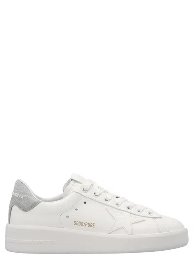 Golden Goose Purestar Leather Sneakers In White