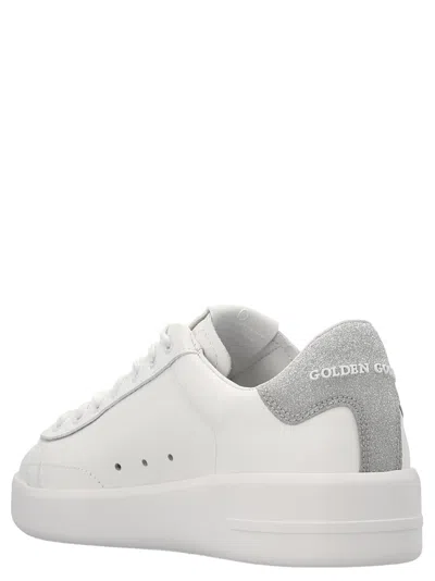 Golden Goose Purestar Leather Sneakers In White