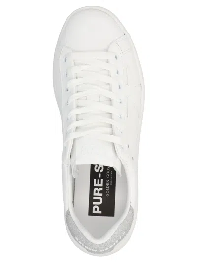 Golden Goose Purestar Leather Sneakers In White