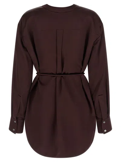 Tory Burch Satin Blouse Shirt And Blouse Bordeaux In Brown