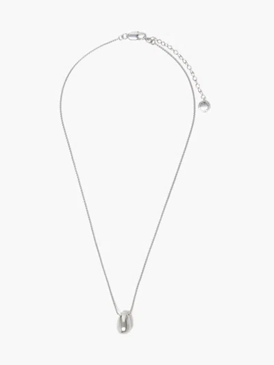 French Connection Sculptural Bean Pendant Necklace  Accessories In Silver