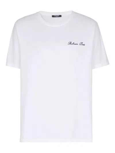 Balmain Loose Ss T-shirt In White