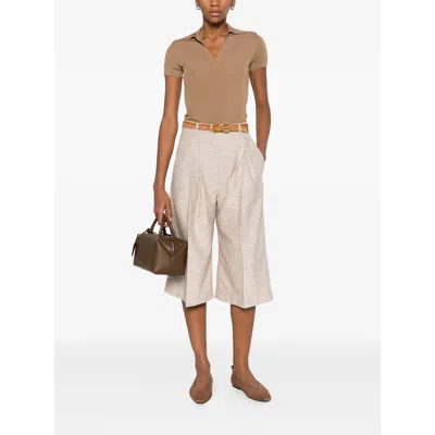 Mark Kenly Domino Tan Pennie Shorts In Neutral