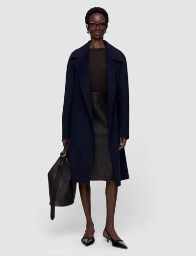 Joseph Costana Double Face Cashmere Coat In Black