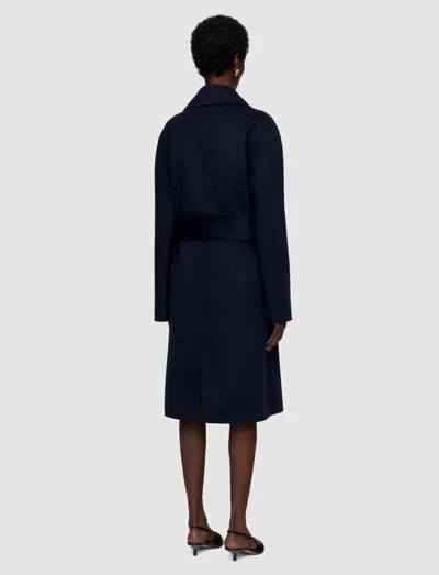 Joseph Costana Double Face Cashmere Coat In Black