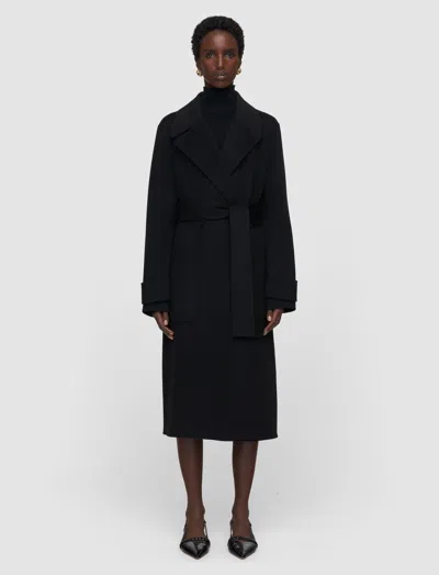 Joseph Arlina Double Face Cashmere Coat In Black