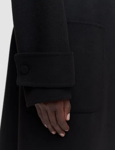 Joseph Arlina Double Face Cashmere Coat In Black