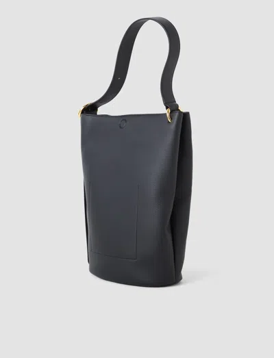 Joseph Bucket Leather Bag In Black