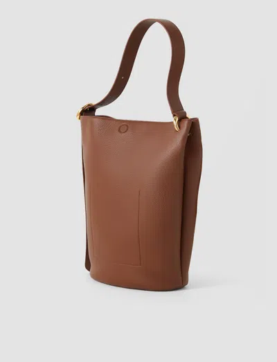 Joseph Bucket Leather Bag In Brown