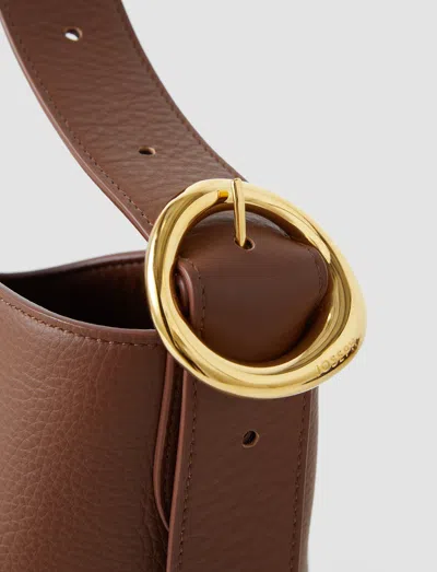 Joseph Bucket Leather Bag In Brown