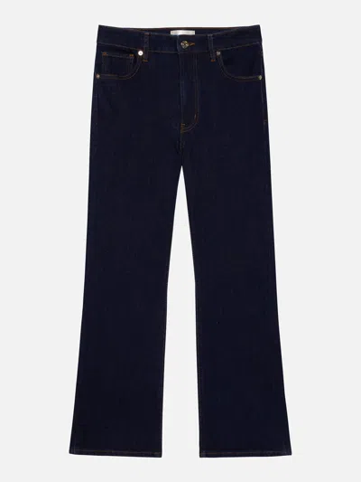 Frame The Reboot Crop Bootcut Jeans In Blue