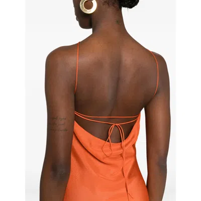 Sir Danica Halterneck Mini Skirt In Orange