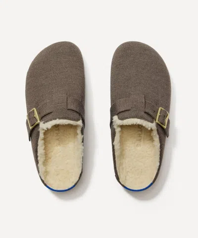Rothys The Cozy Buckle Clog In Brown/neutral In Gray