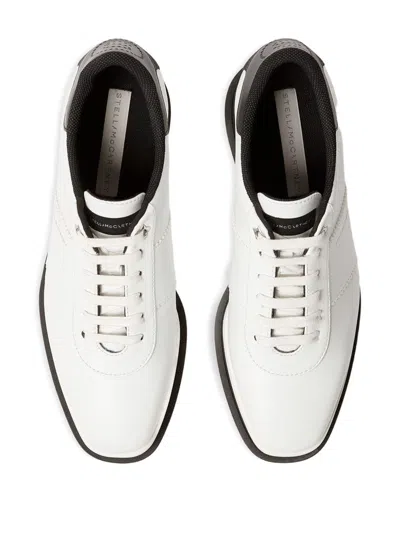 Stella Mccartney Modern Platform Sneakers With Round Toe Design In White