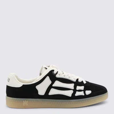 Amiri Low Profile Sneakers Featuring Contrast Panels In Black